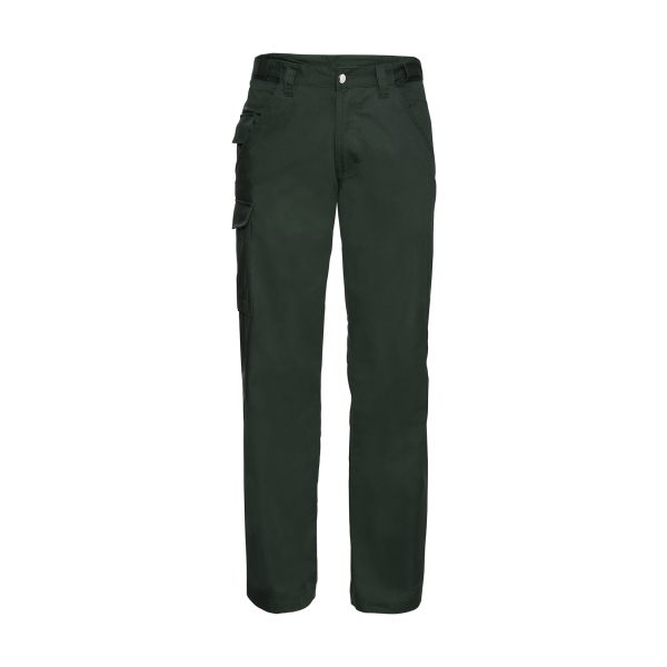 Russell Polycotton Twill Workwear Trousers Bottle Green J001M - Russell Polycotton Twill Workwear Trousers