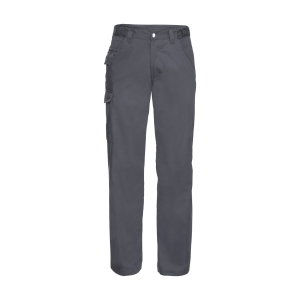 Russell Polycotton Twill Workwear Trousers Convoy Grey J001M - Russell Polycotton Twill Workwear Trousers
