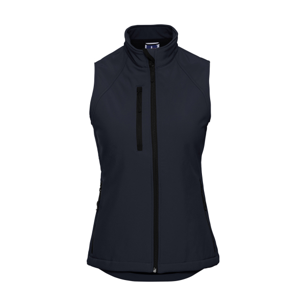 Russell Womens Softshell Gilet French Navy J141F - Russell Women's Softshell Gilet