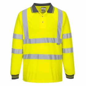 Portwest  Hi-Vis Long Sleeved Polo