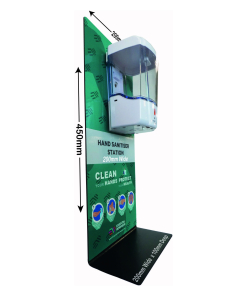 Side Angle Stand 2 scaled - Touch Free Hand Sanitiser Stand