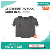 Spring Deals 24 1 2 - 16 x Essential Polo Shirt Deal
