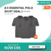 Spring Deals 24 50 - 8 x Essential Polo Shirt Deal
