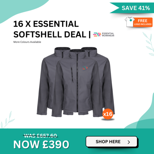Spring Deals 24 60 1 - 16 x Essential Softshell Jacket Deal