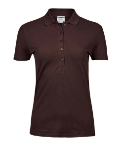 T145 CHO FRONT - Tee Jays Luxury Stretch Polo Shirt - Ladies