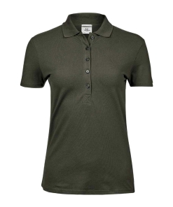 T145 DPG FRONT - Tee Jays Luxury Stretch Polo Shirt - Ladies