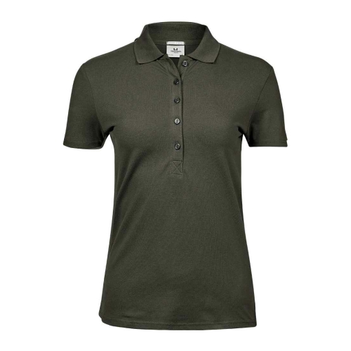 T145 DPG FRONT - Tee Jays Luxury Stretch Polo Shirt - Ladies