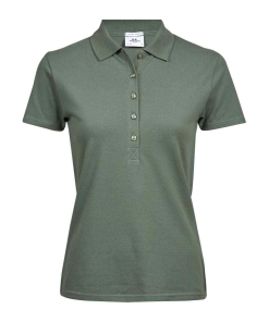T145 LFG FRONT - Tee Jays Luxury Stretch Polo Shirt - Ladies