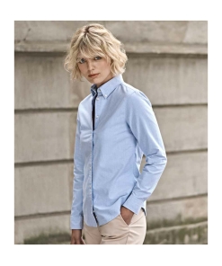 T4001 LBL MODEL 1 HERO - Tee Jays Perfect Oxford Shirt - Ladies