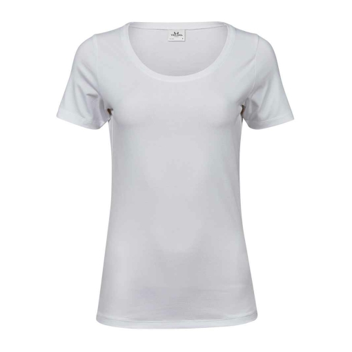 T450 WHI FRONT - Tee Jays Stretch T-Shirt - Ladies