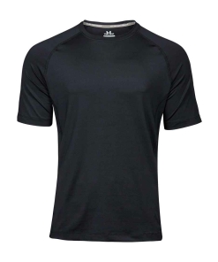 T7020 BLK FRONT - Tee Jays Cool Dry T-Shirt