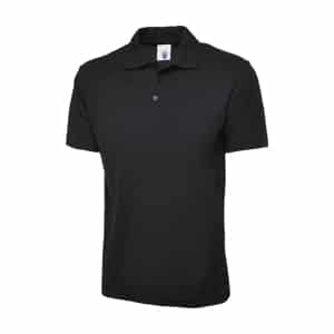 UC101 BLACK - Uneek Classic Polo shirt -Unisex Fit