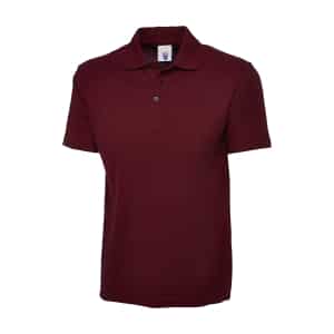 UC101 MAROON - Uneek Classic Polo shirt -Unisex Fit