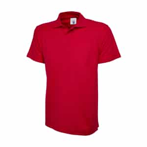 UC101 RED - Uneek Classic Polo shirt -Unisex Fit