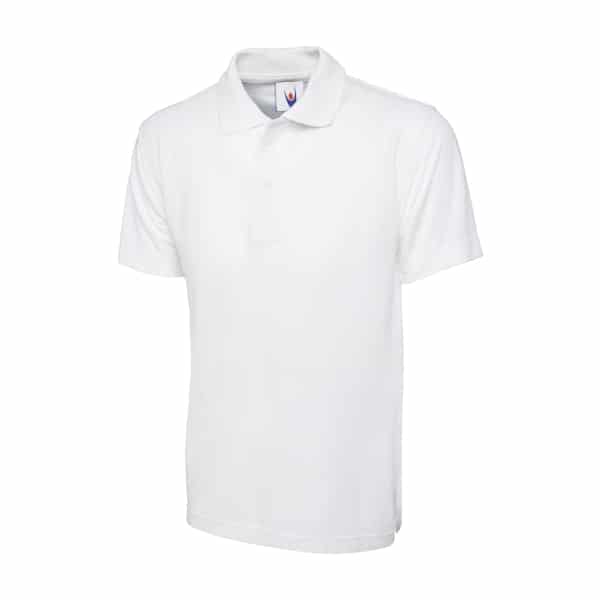 UC101 WHITE - Uneek Classic Polo shirt -Unisex Fit