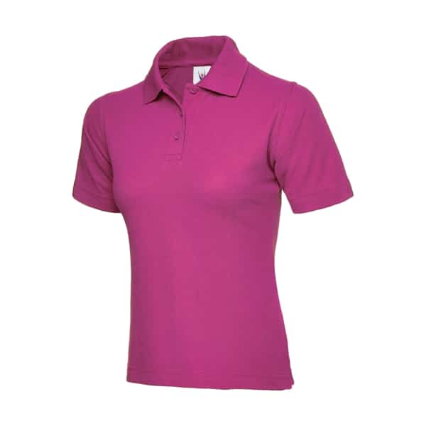 UC106 HHOT PINK - Uneek Polo shirt - Ladies Fit