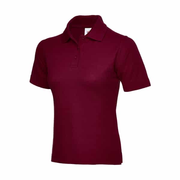 UC106 MAROON - Uneek Polo shirt - Ladies Fit