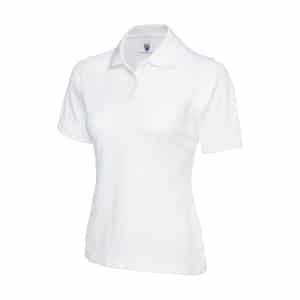 UC106 WHITE - Uneek Polo shirt - Ladies Fit