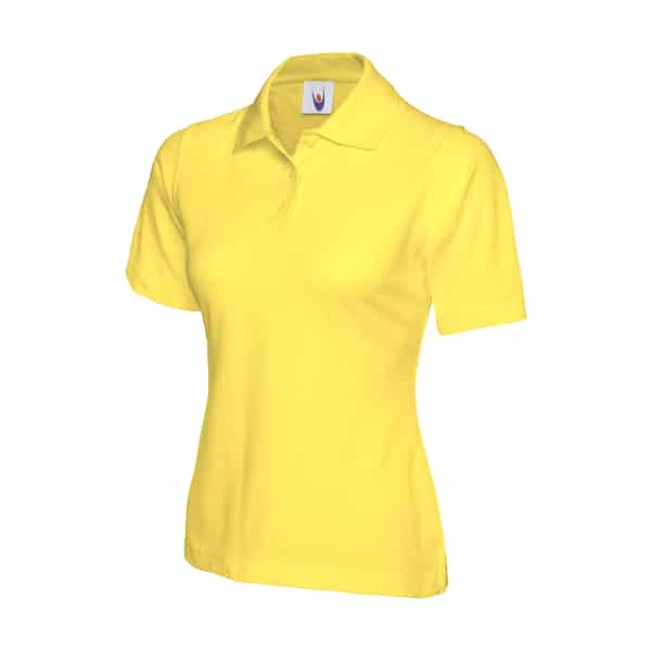 UC106 YELLOW - Uneek Polo shirt - Ladies Fit