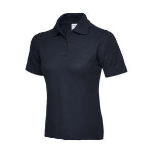 UC115 Navy - Uneek Ladies Ultra Cotton Polo Shirt