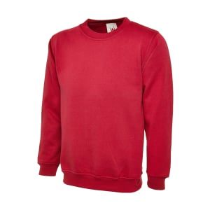 UC203 RED - Uneek Classic Sweatshirt - Unisex Fit