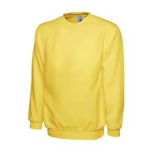 UC203 YELLOW - Uneek Classic Sweatshirt - Unisex Fit