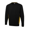 UC217 BLACK YELLOW - Uneek Two Tone Sweatshirt