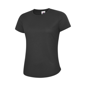 UC316 Black - Uneek Ladies Ultra Cool T Shirt