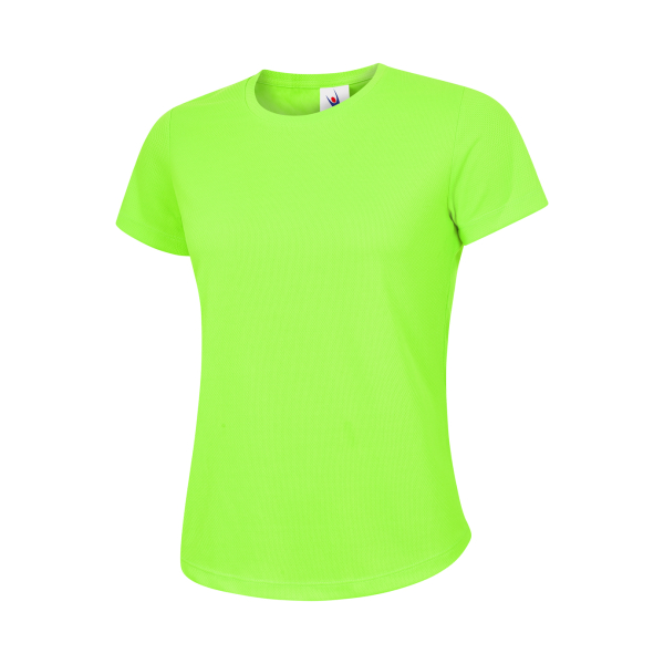 UC316 Electric Green - Uneek Ladies Ultra Cool T Shirt