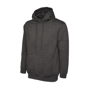UC502 CHARCOAL - Uneek Classic Hooded Sweatshirt - Unisex Fit