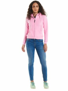 Ladies Classic Full Zip Hooded Sweatshirt