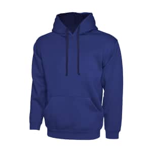 UC507 ROYAL NAVY - Uneek Contrast Hooded Sweatshirt