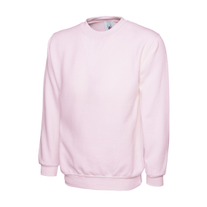 UC511 Pink - Uneek Ladies Deluxe Crew Neck Sweatshirt
