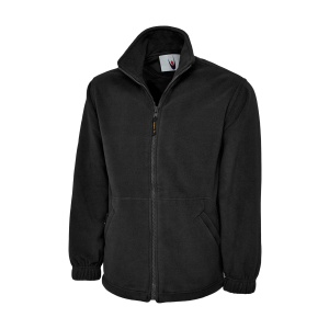 UC601 Black - Uneek Premium Full Zip Micro Fleece Jacket