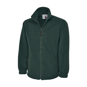 UC601 Bottle Green - Uneek Premium Full Zip Micro Fleece Jacket