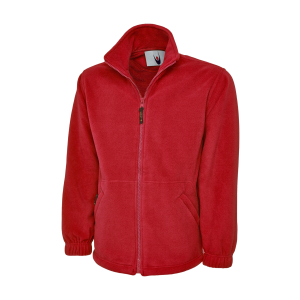 UC601 Red - Uneek Premium Full Zip Micro Fleece Jacket