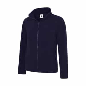 UC608 NAVY - Uneek Classic Full Zip Fleece Jacket - Ladies Fit