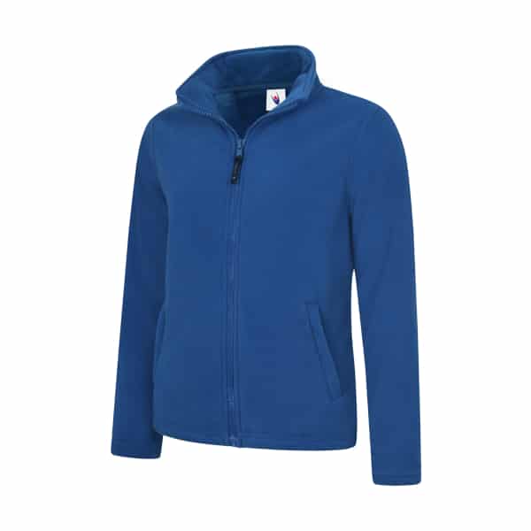 UC608 ROYAL - Uneek Classic Full Zip Fleece Jacket - Ladies Fit