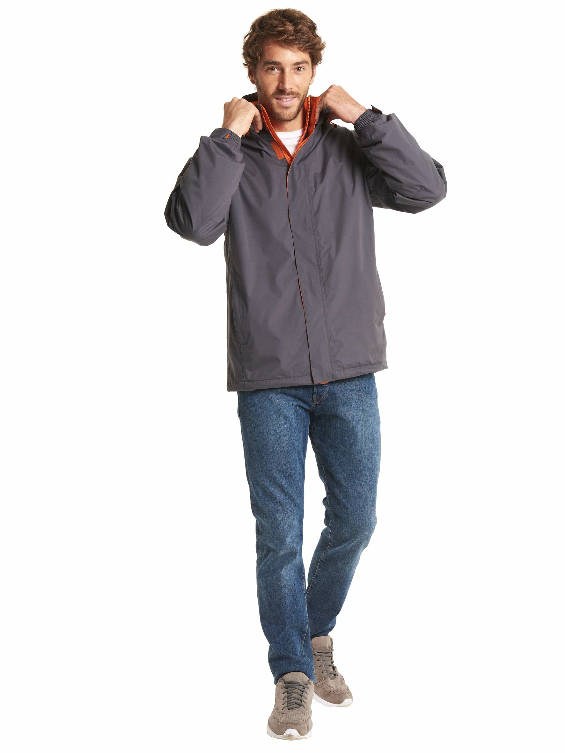 Pro Uneek Mens Deluxe Outdoor Waterproof Windproof Coat Fleece Lined Jacket Hood 