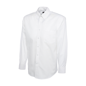 UC701 White - Uneek Mens Pinpoint Oxford Full Sleeve Shirt