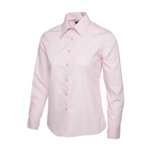 UC711PINK - Uneek Poplin Full Sleeve Shirt - Ladies Fit