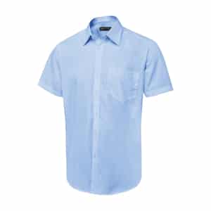 UC714 LIGHT BLUE - Uneek Tailored Short Sleeve Poplin Shirt - Men’s Fit