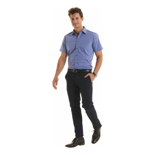 UC714 M H scaled - Uneek Tailored Short Sleeve Poplin Shirt - Men’s Fit