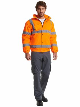 Uneek Hi Vis Bomber Jacket