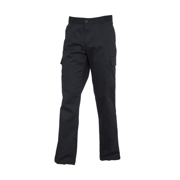 UC905 Black - Uneek Ladies Cargo Trousers