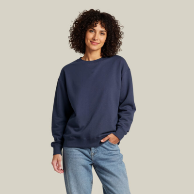Untagged Movement Loose Fit Crewneck 7 female model wearing Untagged Movement Loose Fit Crewneck