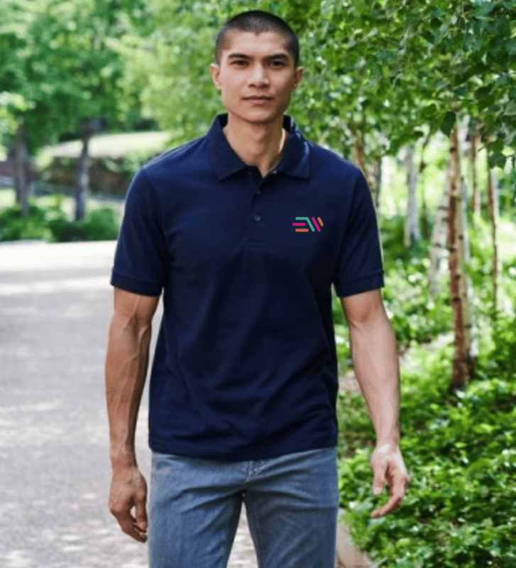 Navy blue hotsell polo shirts workwear