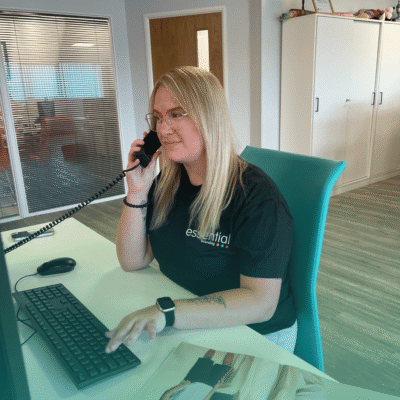Essential workwear customer service team