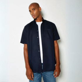 Kustom Kit Workplace Short-sleeved Oxford Shirt – Men’s Fit