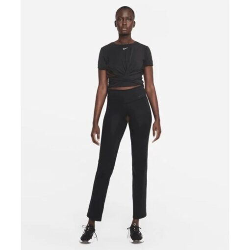 Womens-Nike-One-Luxe-Dri-Fit-Short-Sleeve-Standard-Twist-Top